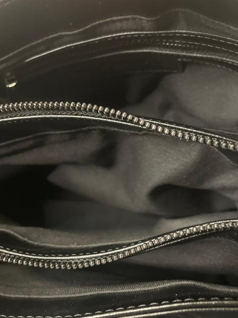 Cartera Zara Cadena Asa Negro - Talla U