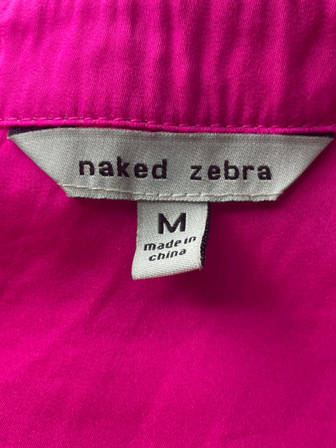 Camisa Naked Zebra Manga corta Liso Rosado - Talla M