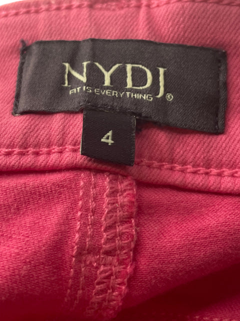 Pantalón Nydj Recto Wide-leg Rosado - Talla 4
