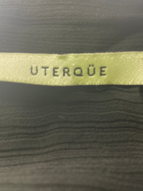 Camisa Uterque Apliques Transparente Negro - Talla S