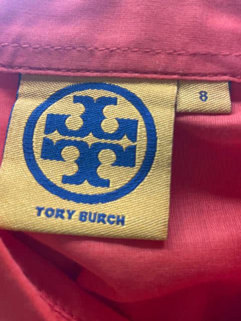 Camisa Tory Burch de Algodón Manga larga Botones Naranja - Talla 8