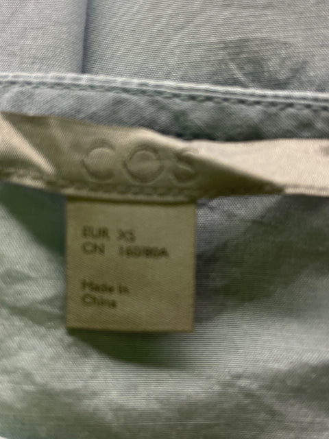 Abrigo Cos de Seda Manga larga Bolsillo Azul - Talla XS