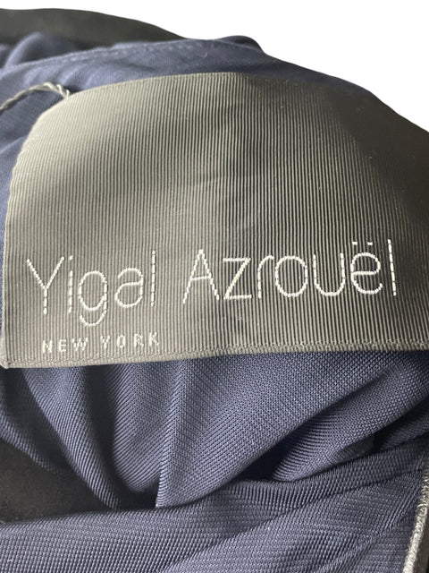 Vestido Yigal Azrouel Oneshoulder Ajustado Negro - Talla 8