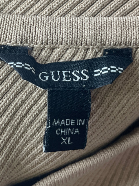 Vestido Guess Tira Ajustado Marrón - Talla XL