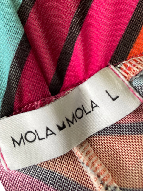 Salida De Baño Mola Mola Estampado Fluido Naranja - Talla L