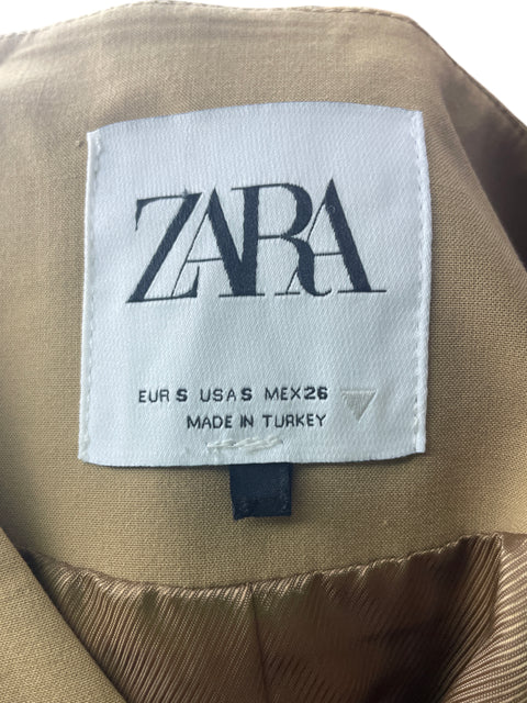 Chaleco Zara Cuello v Sin mangas Marrón - Talla S