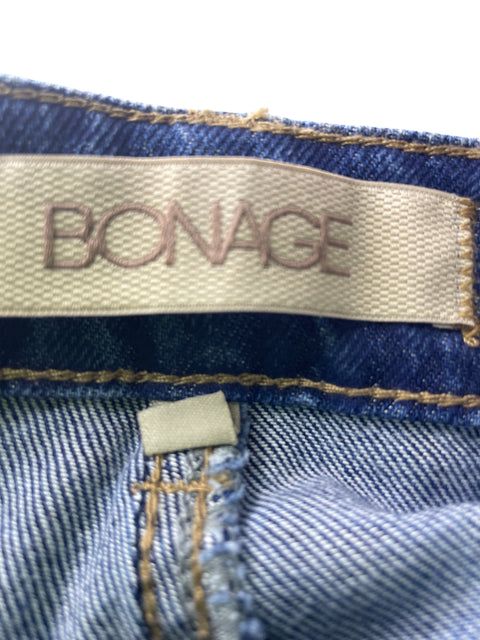 Pantalón Bonage de Algodón Brillo Bolsillo Azul - Talla S