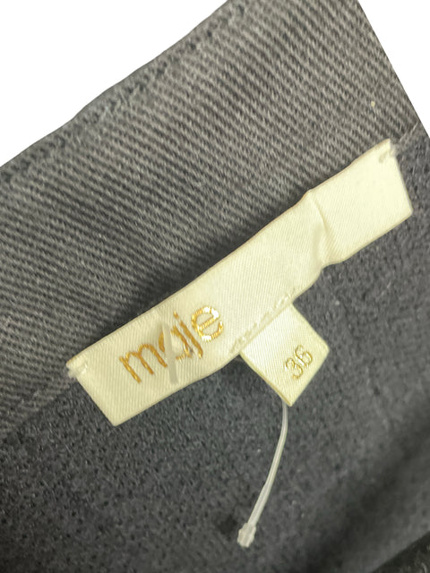 Vestido Maje Texturizado Mini Negro - Talla 36