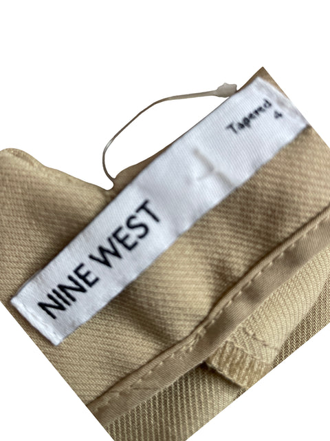 Pantalón Nine West Recto Liso Beige - Talla 4
