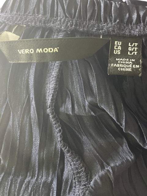Pantalón Vero Moda Texturizado Recto Azul - Talla L