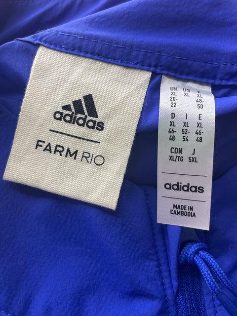 Romper Adidas Estampado Zipper Naranja - Talla XL