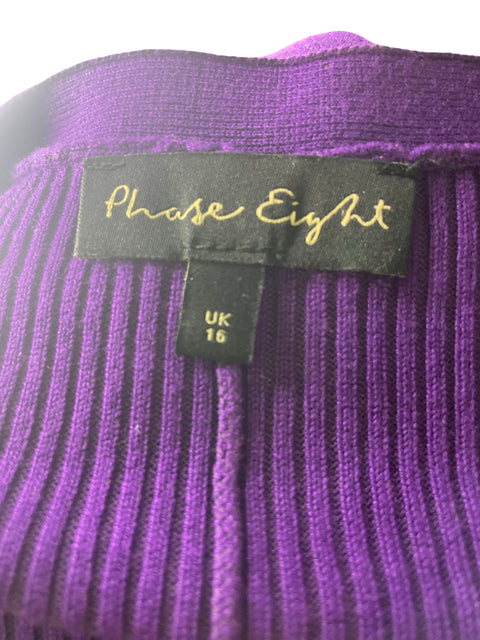 Vestido Pajes eight de Algodón Cuello v Maxi Morado - Talla 16