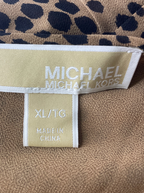 Vestido Michael Kors Tiras Maxi Marrón - Talla XL