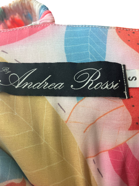 Vestido Andrea rossi Abullonado Maxi Rosado - Talla S