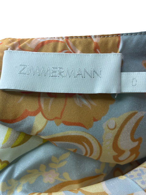 Conjunto Zimmermann Blusa/falda Abullonado Naranja - Talla 0