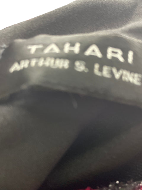 Vestido Tahari Sin mangas Midi Rojo - Talla M