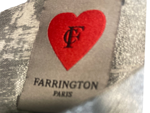 Vestido Farrington Satinado Manga corta Gris - Talla 38