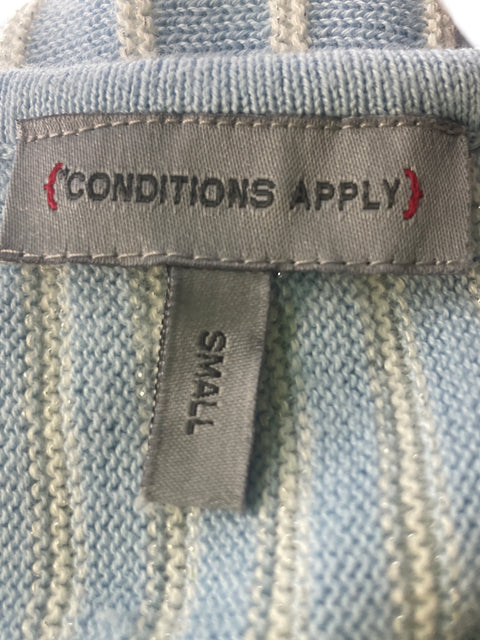 Vestido Conditions apply de Algodón Rayas Sin mangas Azul - Talla S