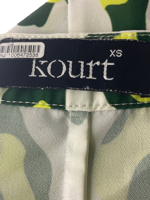 Vestido Kourt Cuello v Manga corta Verde - Talla XS