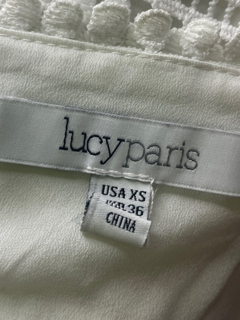 Blusa Lucy Paris Outshoulder Tejido Blanco - Talla XS