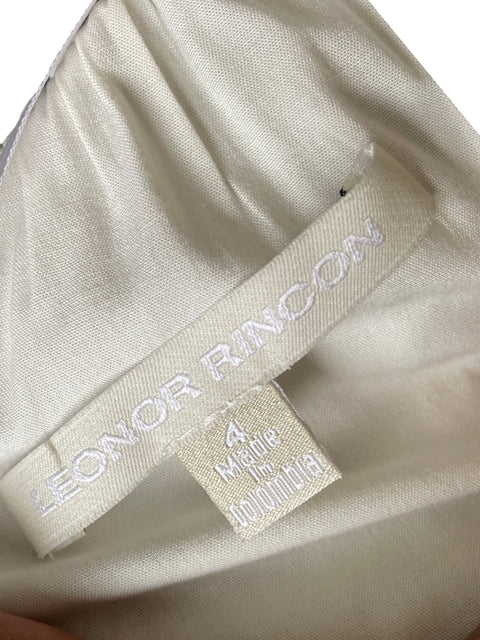 Vestido Leonor Rincon Estampado Geométrico Verde - Talla 4