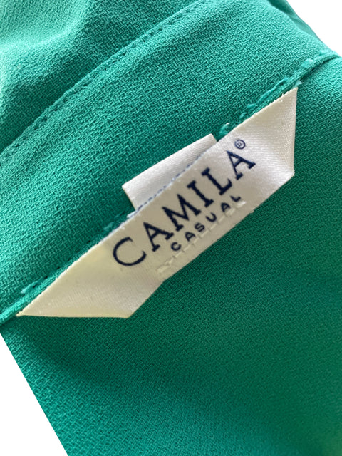 Blusa Camila Vuelos Manga corta Verde - Talla 2