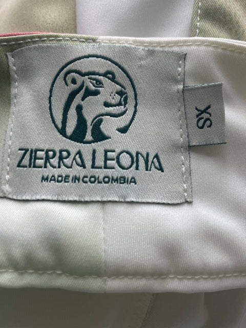 Short Zierra leona Bolsillo Ruchas Blanco - Talla XS