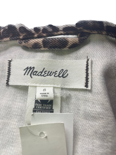 Chaqueta Madewell de Algodón Animal print Bolsillo Marrón - Talla S