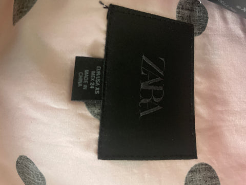 Chaqueta Zara de Algodón Lunares Manga larga Rosado - Talla XS