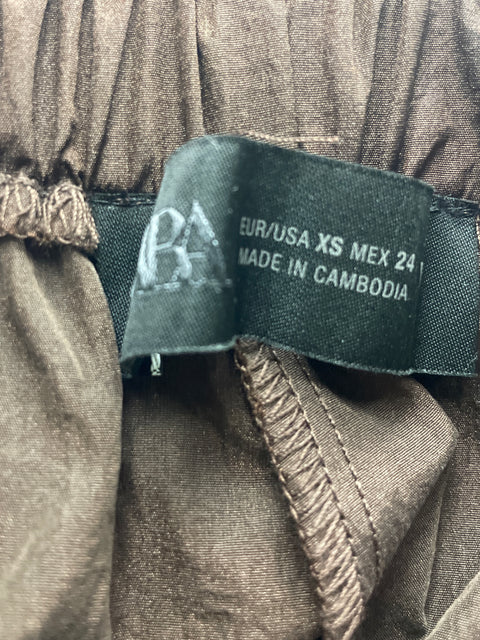 Pantalón Zara Bombacho Liso Marrón - Talla XS