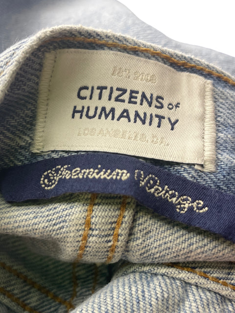 Pantalón Citizens of humanity de Algodón Recto Wide-leg Azul - Talla 25