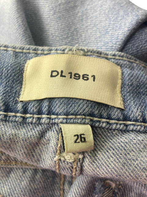 Pantalón DL1961 de Algodón Recto Cordon Azul - Talla 26