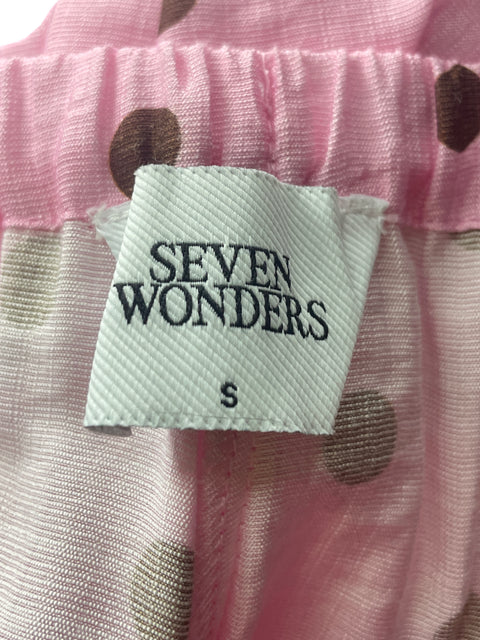 Pantalón Seven wonders Lunares Bombacho Rosado - Talla S