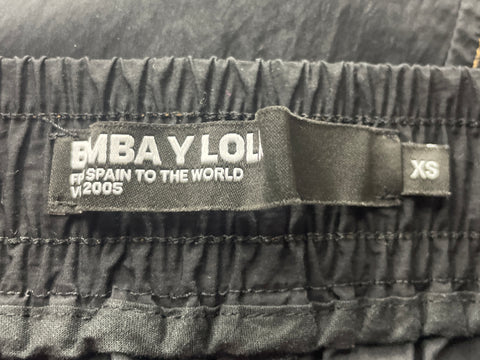 Pantalón Bimba Y Lola Elastico Bolsillo Negro - Talla XS