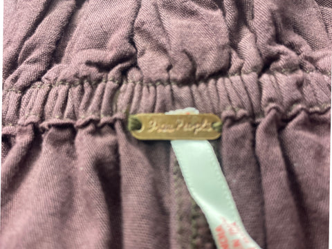 Pantalón Free People Capri Lasos Marrón - Talla XS