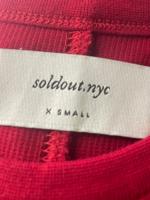 Vestido Soldout de Algodón Maxi Sin mangas Rojo - Talla XS