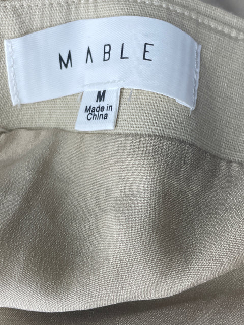 Vestido Mable Mini Liso Beige - Talla M
