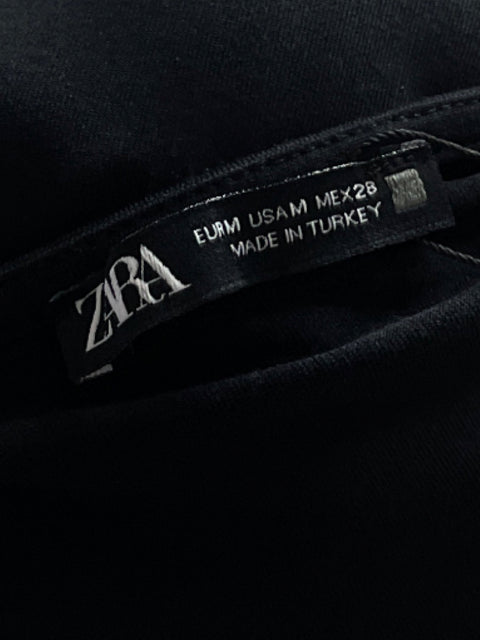 Body Zara Manga larga Cuello redondo Negro - Talla M