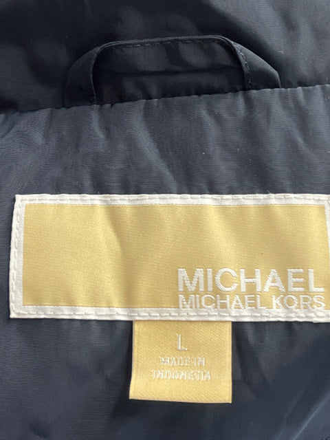 Chaqueta Michael Kors Cremallera Bolsillos Azul - Talla L