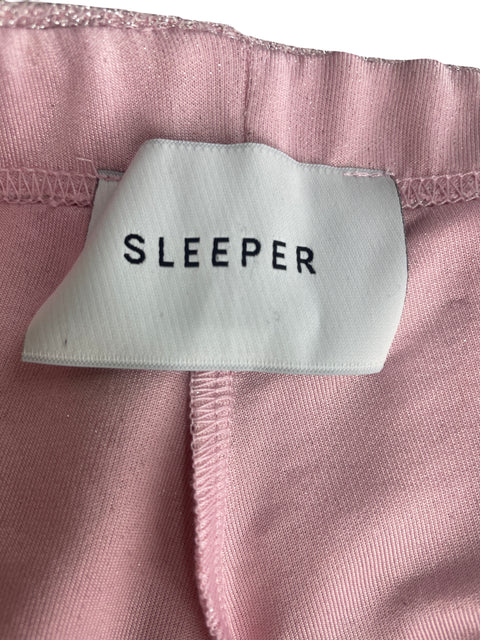 Pantalón Sleeper Wide-leg Ajustado Brillo Rosado - Talla S