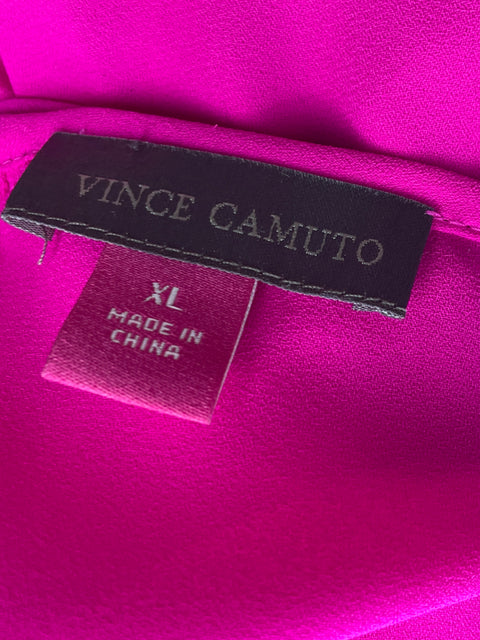 Blusa Vince Camuto Liso Plisado Rosado - Talla XL