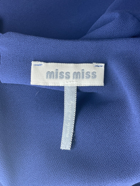 Blusa Miss Miss Ruchas Cuello redondo Azul - Talla S