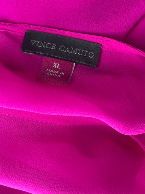 Blusa Vince Camuto Liso Fluido Rosado - Talla XL