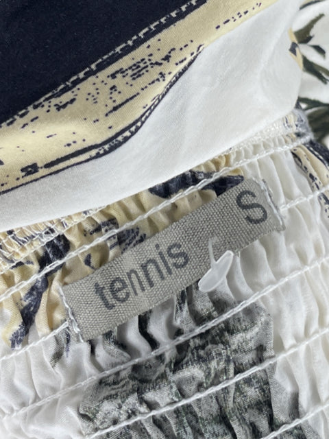 Blusa Tennis Blusón Floral Blanco - Talla S