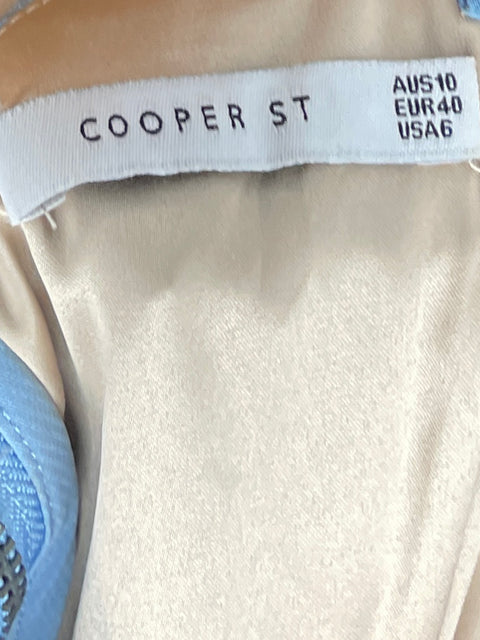 Vestido Cooper St Midi Encaje Azul - Talla 6