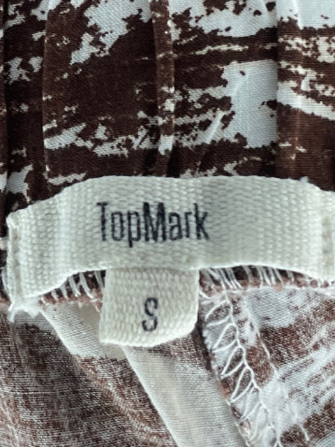 Pantalón Topmark Recto Estampado Marrón - Talla S