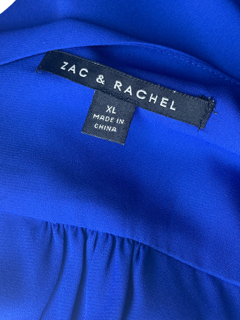 Blusa Zac & Rachel Zipper Manga larga Azul - Talla XL
