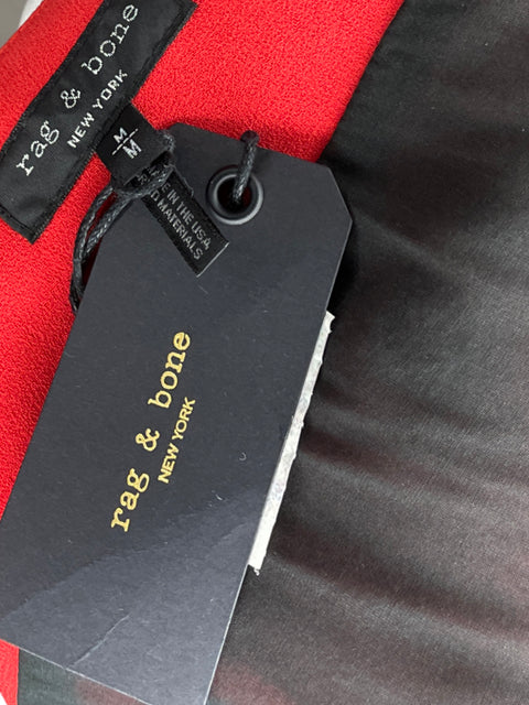 Blusa Rag & Bone Cuello v Rojo - Talla M