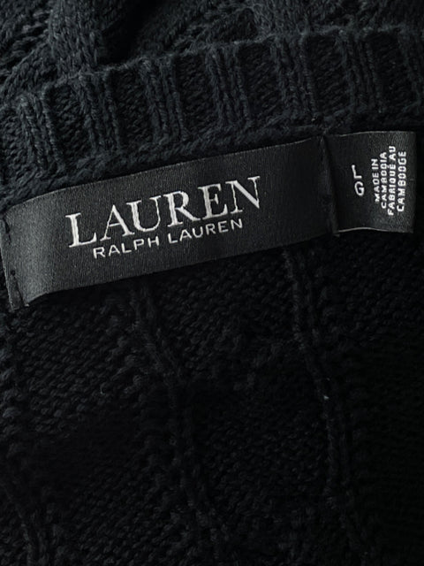 Suéter Ralph Lauren Knit Manga larga Negro - Talla L