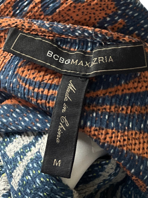 Top Bcbg Maxazria Floral Sin mangas Azul - Talla M